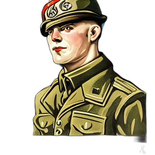 face, hat, staff, jacket transparent PNG cut-out