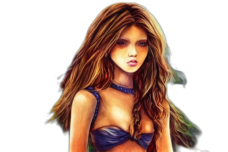 hair, jewelry, fantasy art, watercolor, photorealistic, comic book art, girl, fantasy transparent PNG cut-out