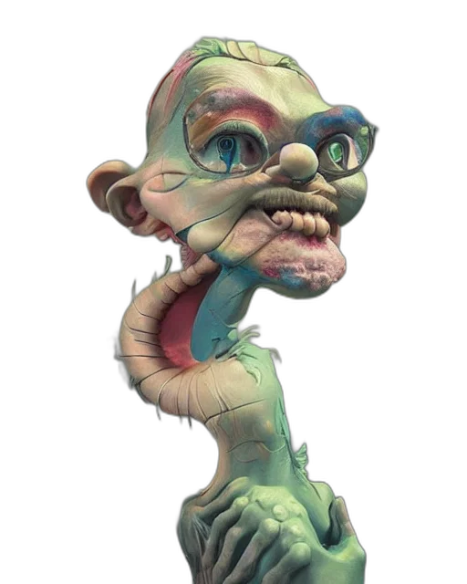 creature, mask, staff, face transparent PNG cut-out