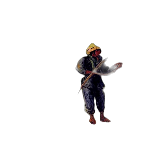 staff, weapon, jacket, mask, concept art, pixel art, 3d render, fantasy art transparent PNG cut-out