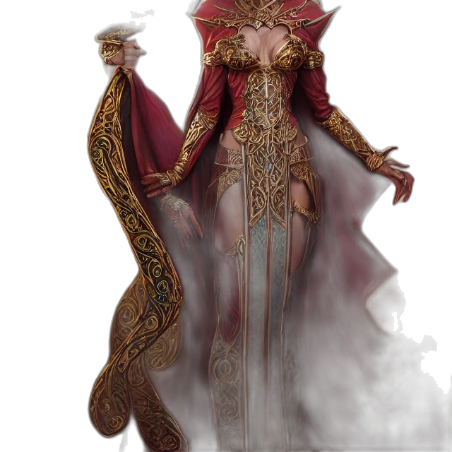 staff, dragon, crown, concept art transparent PNG cut-out