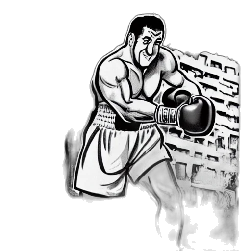 weapon, furniture, comic book art, cartoon, pencil sketch, concept art, boxing, world transparent PNG cut-out