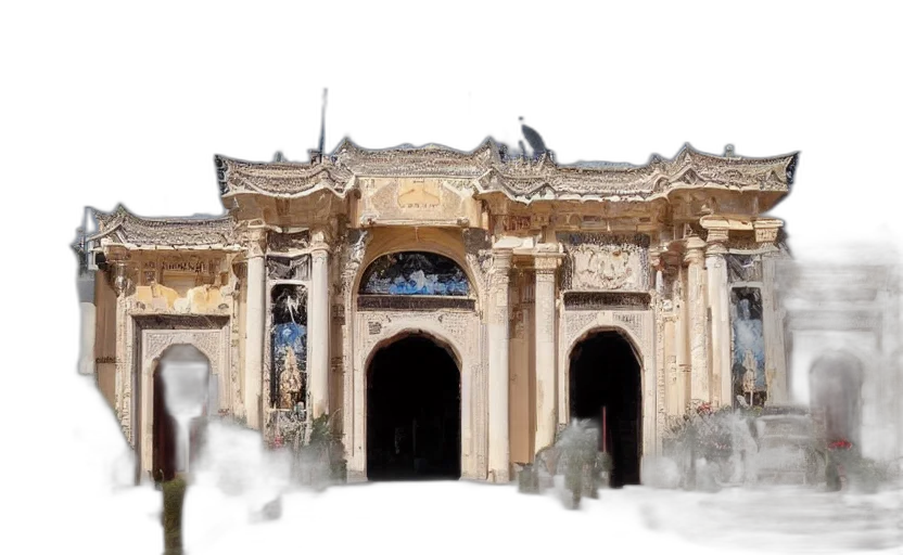 building, 3d render, photorealistic, concept art transparent PNG cut-out
