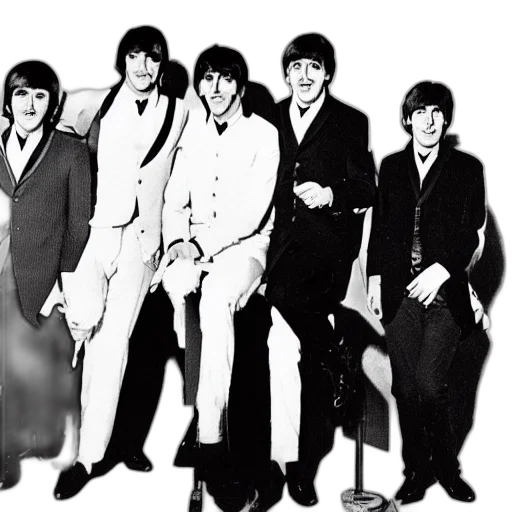 staff, jacket, photorealistic, concept art, cartoon, beatles, band, animal transparent PNG cut-out