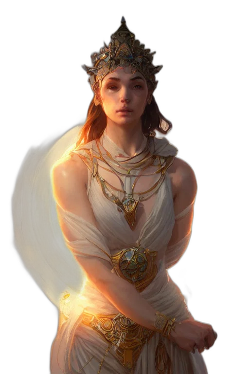 jewelry, dress, crown, staff transparent PNG cut-out