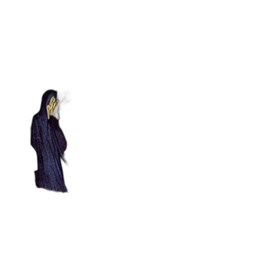 jacket, dress, staff, creature transparent PNG cut-out