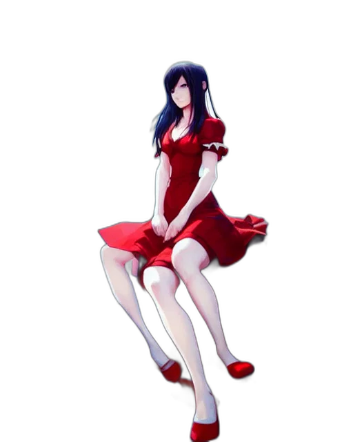 dress, staff, concept art, anime transparent PNG cut-out