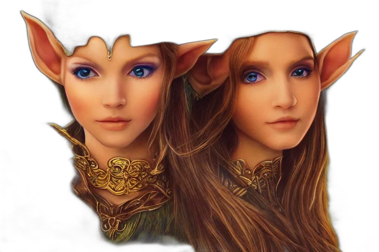 face, crown, mask, fantasy art, photorealistic, 3d render, concept art, golden transparent PNG cut-out