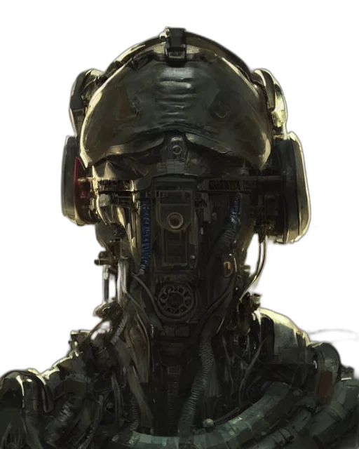 robot, face, mask, creature transparent PNG cut-out