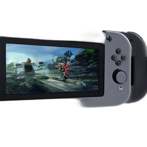 weapon, concept art, 3d render, designed, nintendo, controller, switch, studio transparent PNG cut-out