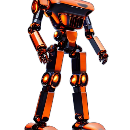 robot, staff, 3d render, concept art transparent PNG cut-out