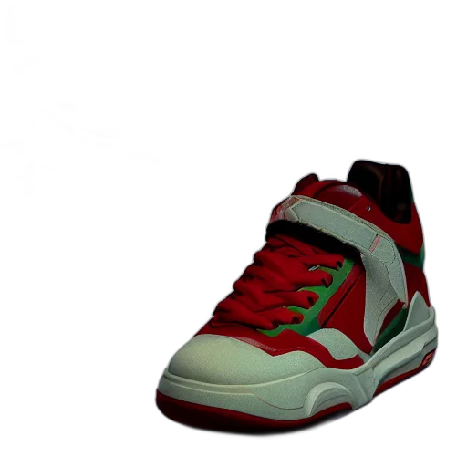 shoes, 3d render, photorealistic, vaporwave transparent PNG cut-out