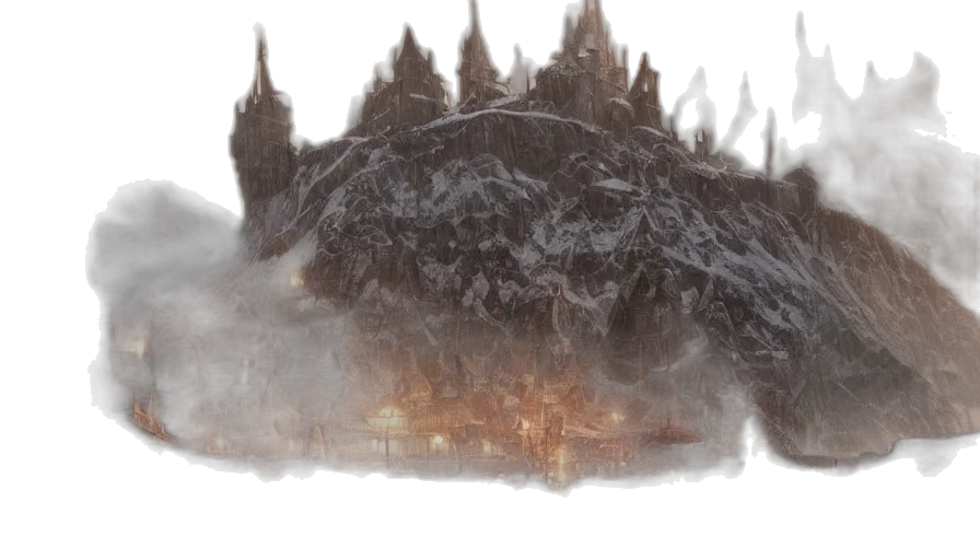 dragon, concept art, fantasy art, watercolor, photorealistic, fog, snow, fire transparent PNG cut-out