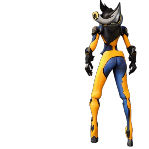 robot, concept art, 3d render, pixel art transparent PNG cut-out
