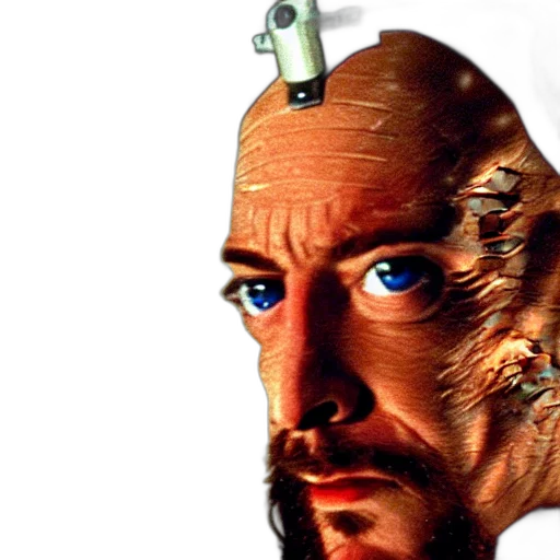 robot, face, mask, crown transparent PNG cut-out