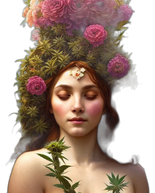 crown, face, flower, mask transparent PNG cut-out