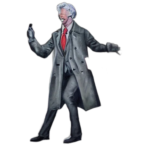 jacket, staff, concept art, 3d render transparent PNG cut-out