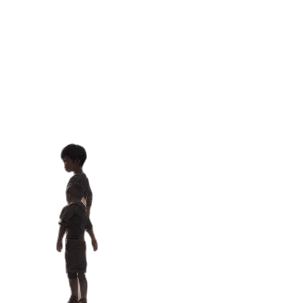 robot, dress, creature, staff, 3d render, concept art, pixel art, anime transparent PNG cut-out