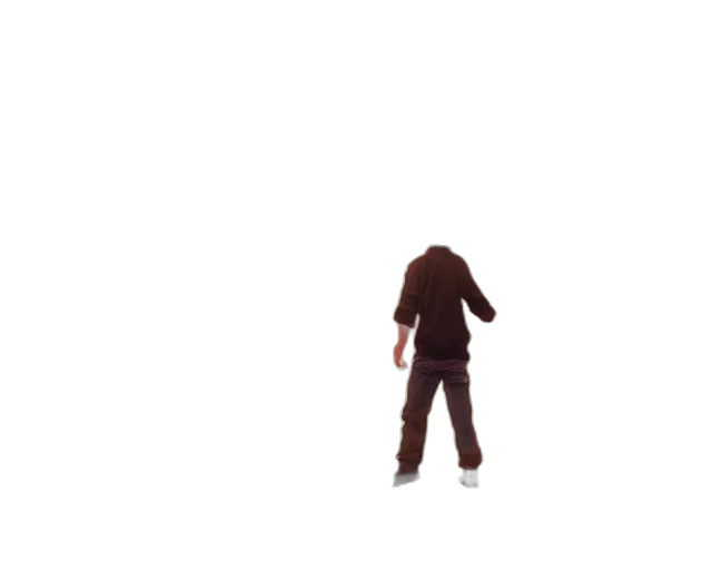 robot, staff, creature, jacket transparent PNG cut-out