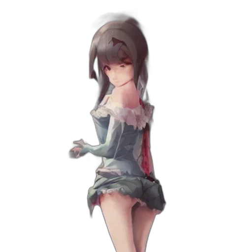 dress, staff, weapon, robot transparent PNG cut-out