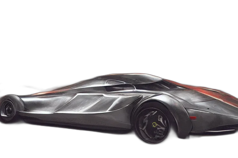 car, concept art, 3d render, photorealistic transparent PNG cut-out