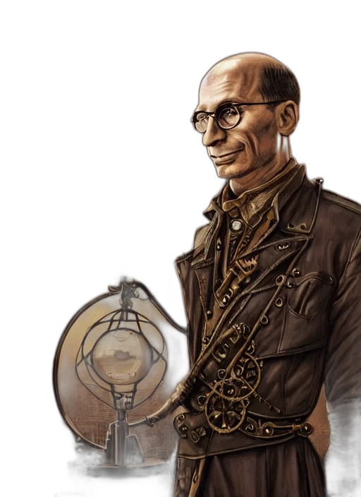 staff, jacket, concept art, fantasy art transparent PNG cut-out