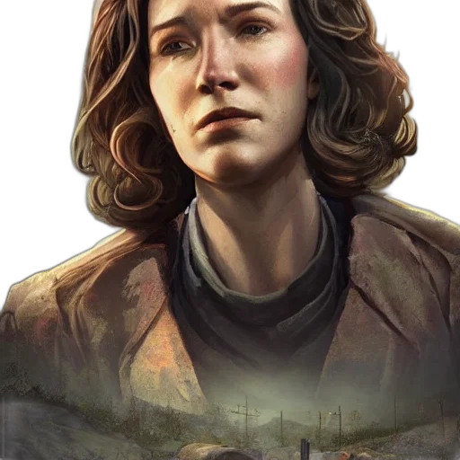 jacket, face, concept art, comic book art, photorealistic, fantasy art, earth tones, fallout transparent PNG cut-out
