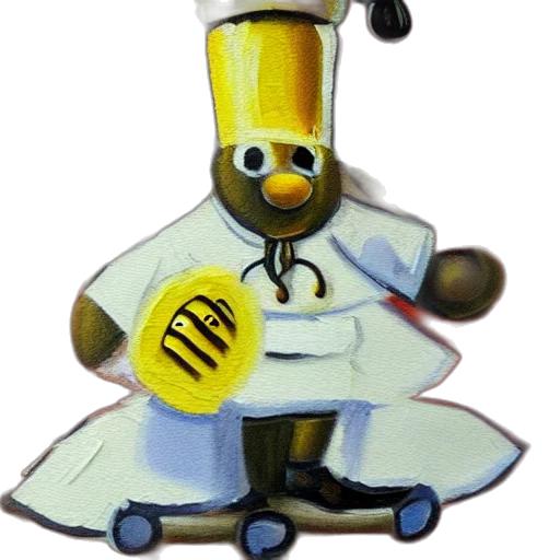 staff, food, robot, weapon, concept art, 3d render, pixel art, watercolor transparent PNG cut-out