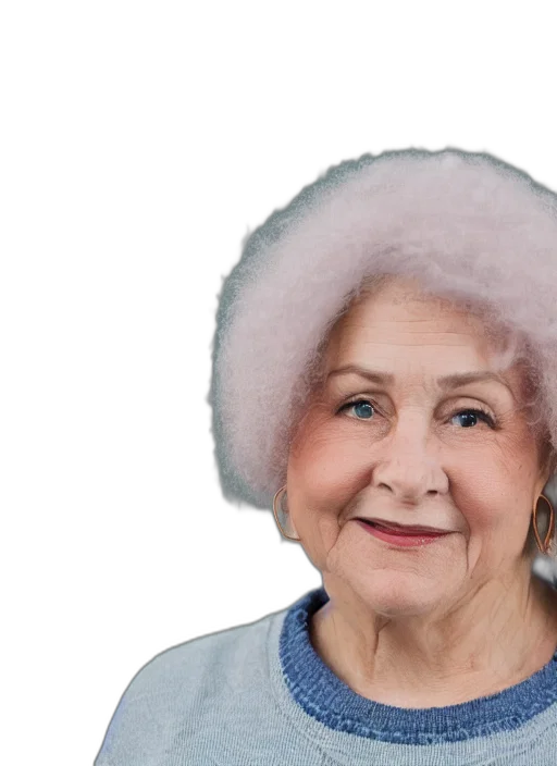 face, hair, hat, staff transparent PNG cut-out