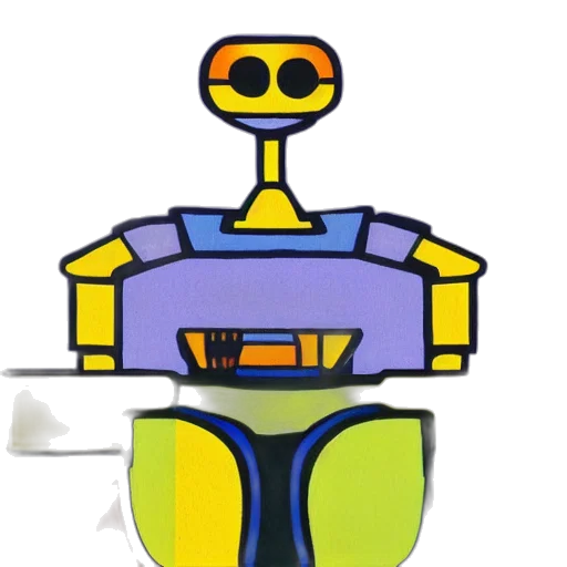 robot, crown, staff, jewelry transparent PNG cut-out