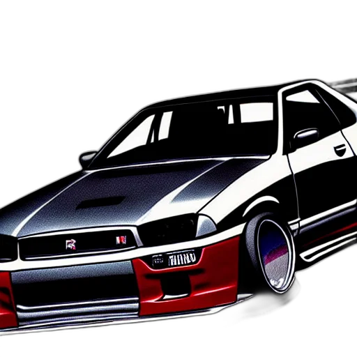 car, anime, concept art, photorealistic transparent PNG cut-out