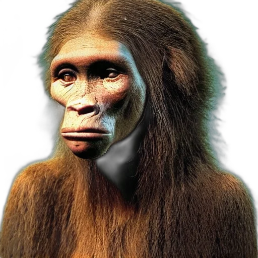 animal, face, creature, staff, photorealistic, concept art, 3d render, full transparent PNG cut-out