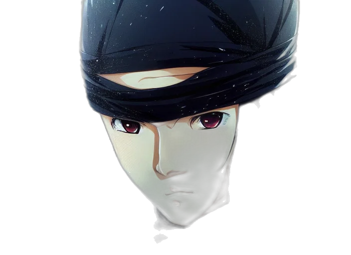 mask, hat, face, crown, anime, concept art, photorealistic, watercolor transparent PNG cut-out
