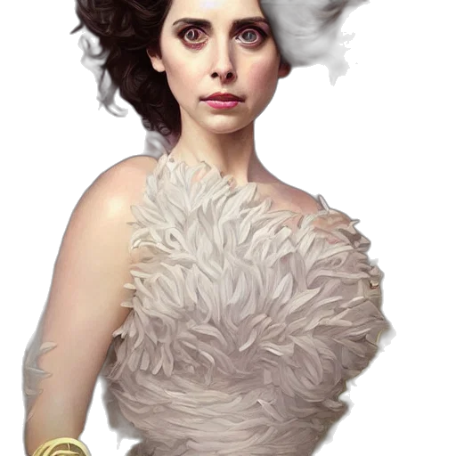 dress, jewelry, hair, crown transparent PNG cut-out