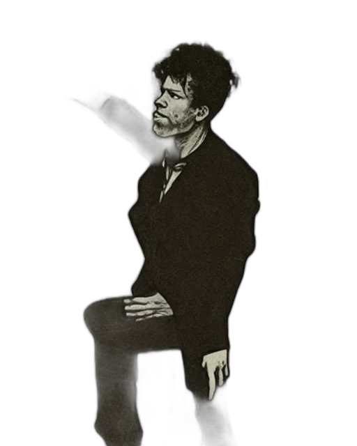 jacket, staff, face, concept art transparent PNG cut-out