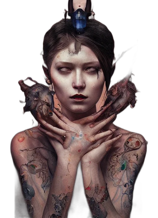 face, jewelry, creature, mask transparent PNG cut-out