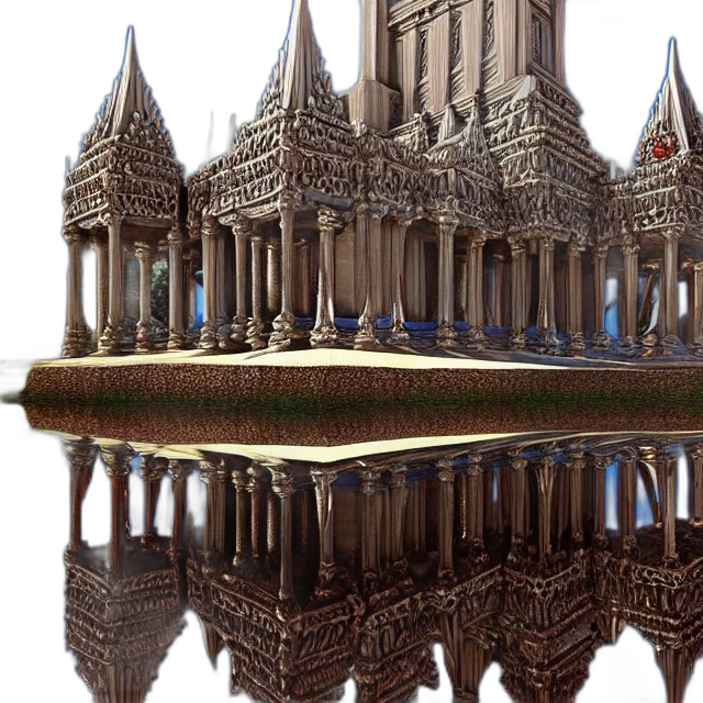crown, building, 3d render, concept art, photorealistic, pixel art, beautiful, castle transparent PNG cut-out