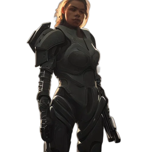 robot, jacket, weapon, concept art transparent PNG cut-out