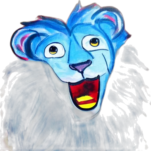 face, mask, creature, animal, concept art, watercolor, cartoon, fantasy art transparent PNG cut-out