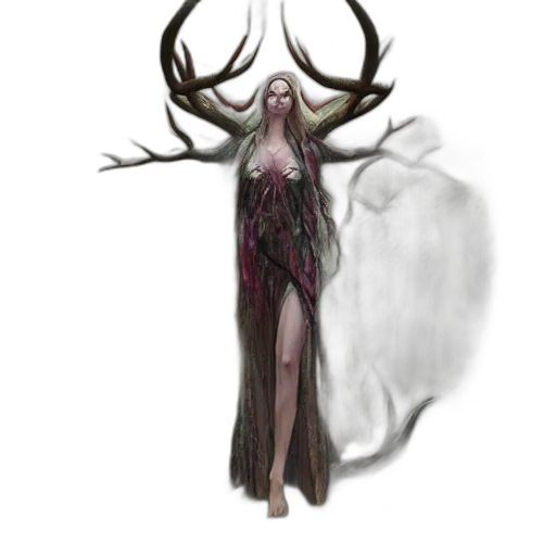creature, dress, fantasy art, concept art transparent PNG cut-out