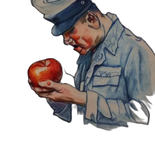 staff, food, weapon, watercolor, photorealistic, concept art, oil painting, old transparent PNG cut-out
