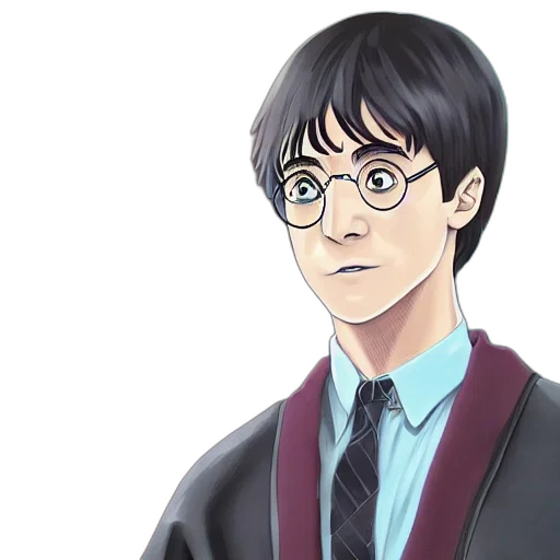 staff, face, cartoon, anime, concept art, photorealistic, portrait, harry transparent PNG cut-out