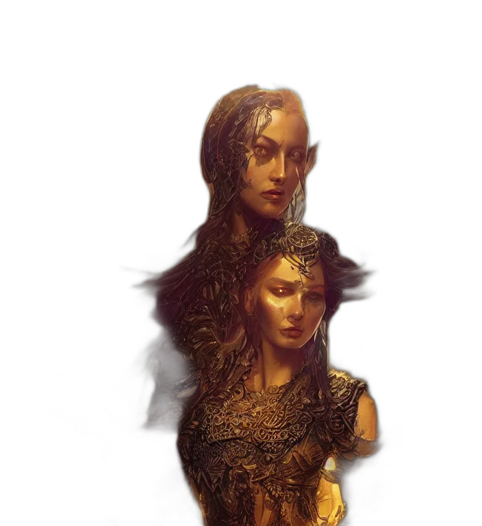 face, mask, concept art, fantasy art transparent PNG cut-out