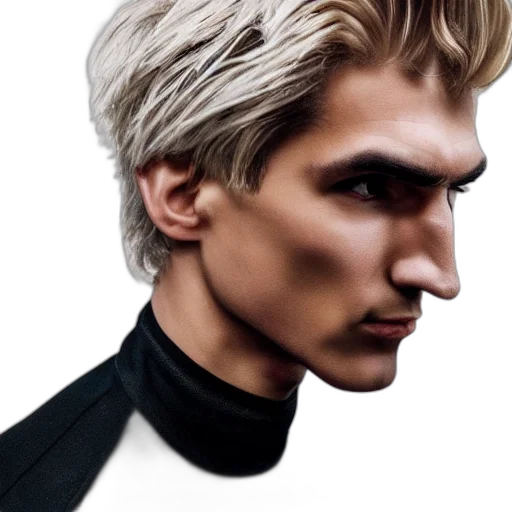 face, hair, jacket, mask transparent PNG cut-out