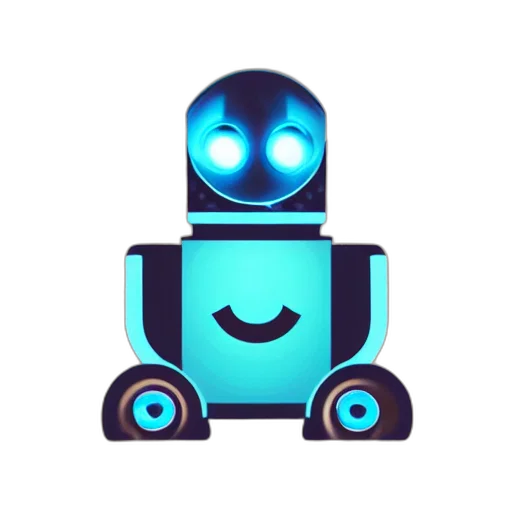 robot, concept art, 3d render, pixel art, cyberpunk, smiley, face, cowboy transparent PNG cut-out