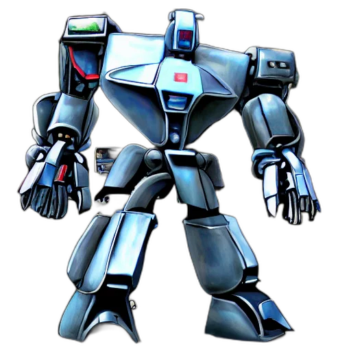 robot, concept art, 3d render, pixel art, mecha, made, stop, signs transparent PNG cut-out