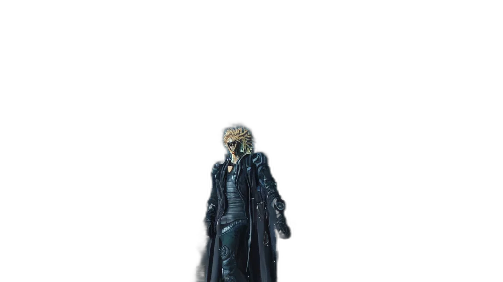 jacket, staff, creature, weapon transparent PNG cut-out