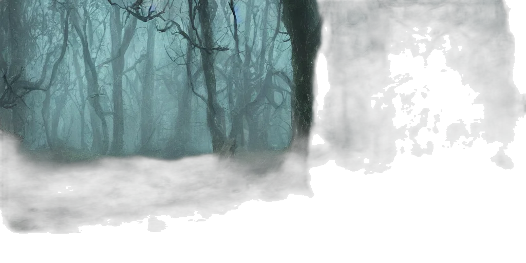 mask, tree, creature, sword transparent PNG cut-out