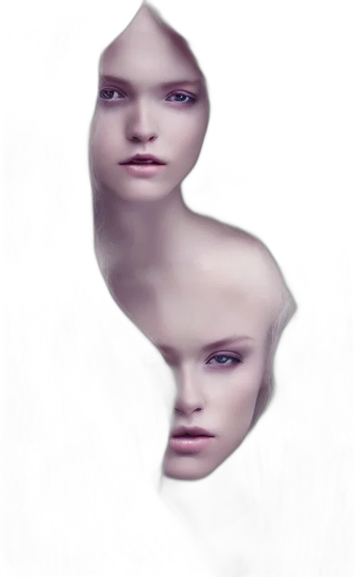 face, mask, hair, hat, photorealistic, 3d render, concept art, fantasy art transparent PNG cut-out