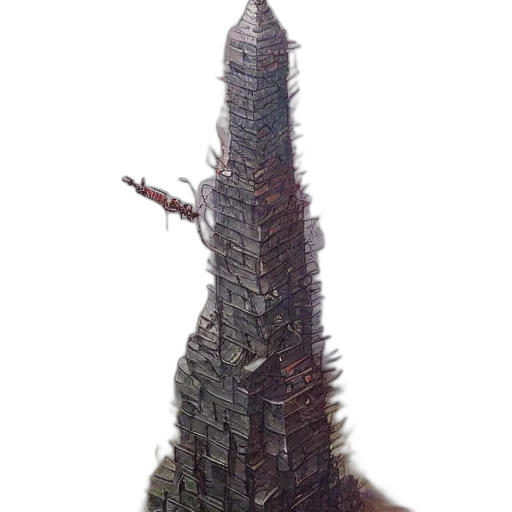 staff, tree, weapon, building transparent PNG cut-out